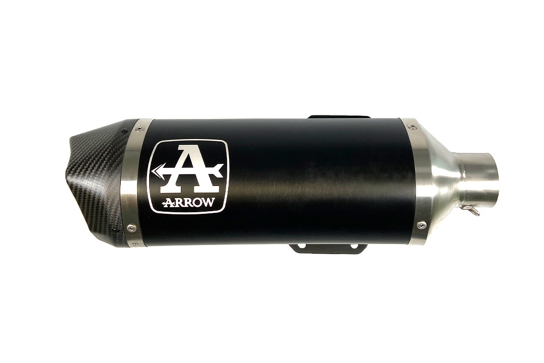 ARROW Escape URBAN con tapa de extremo de carbono para Piaggio Vespa Primavera 125 año del modelo 2021-