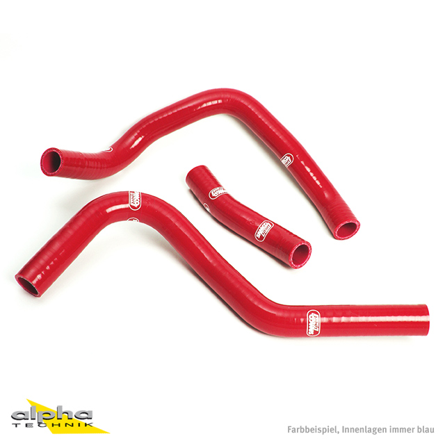 Kit de mangueras de silicona SAMCO SPORT rojo para Suzuki GSXR1000 años 2001-2004