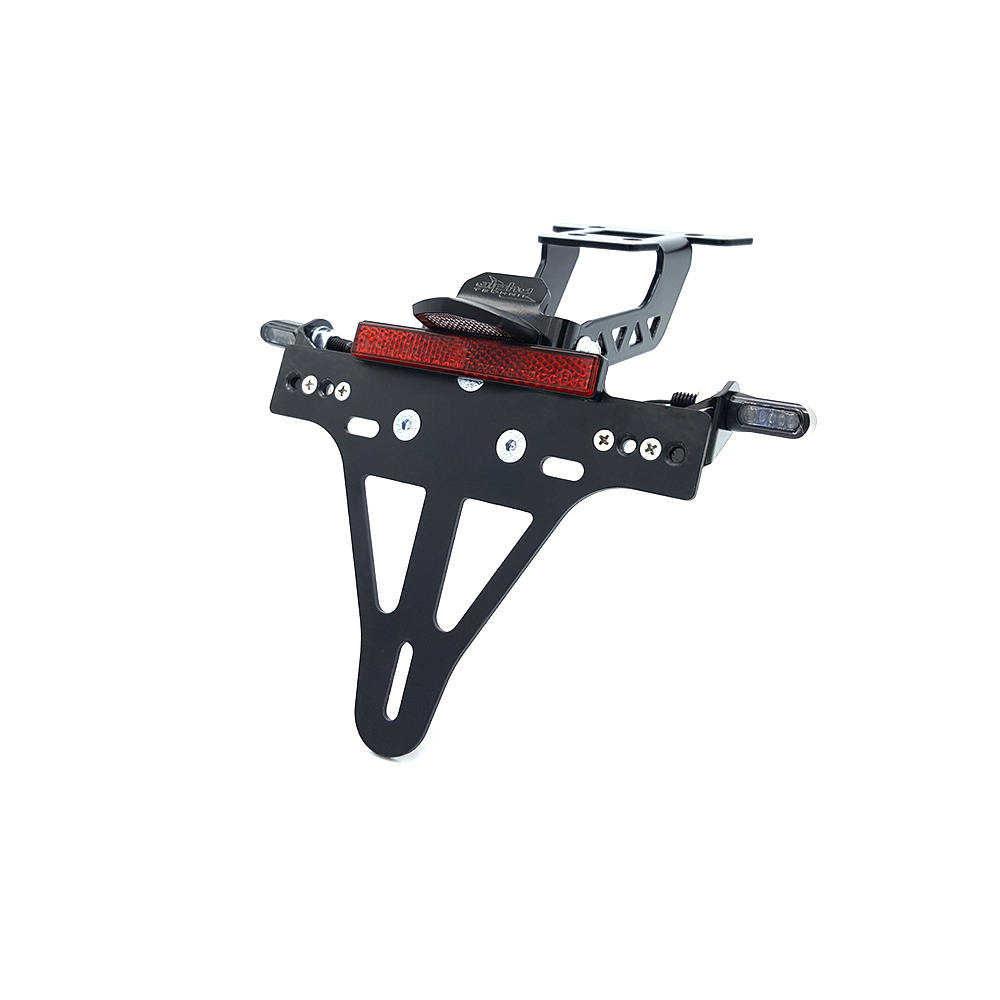 alpha Technik Kit de portamatrículas-luz de intermitente M-LED (anterior, delanteroe + trasero) para Kawasaki Z650 y Ninja 650 Tipo: ER650K / EX650M a partir del año de modelo 2020