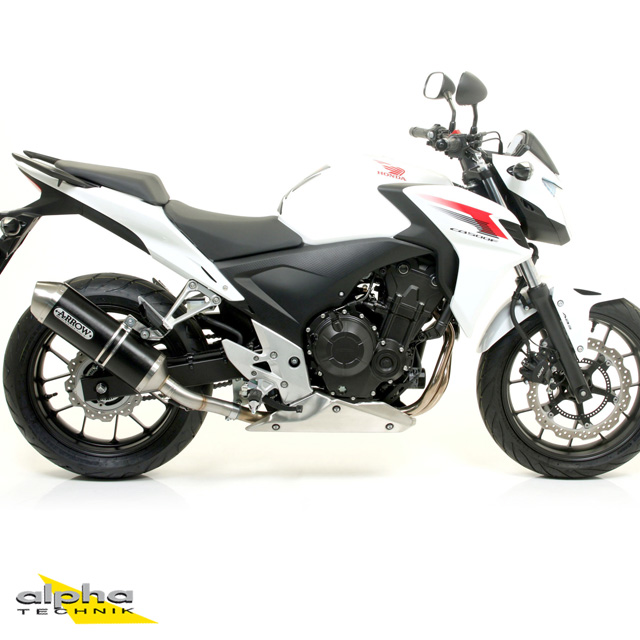 Escape ARROW RACE TECH para Honda CB500F / CBR500R / CB500X 2013- de aluminio, negro