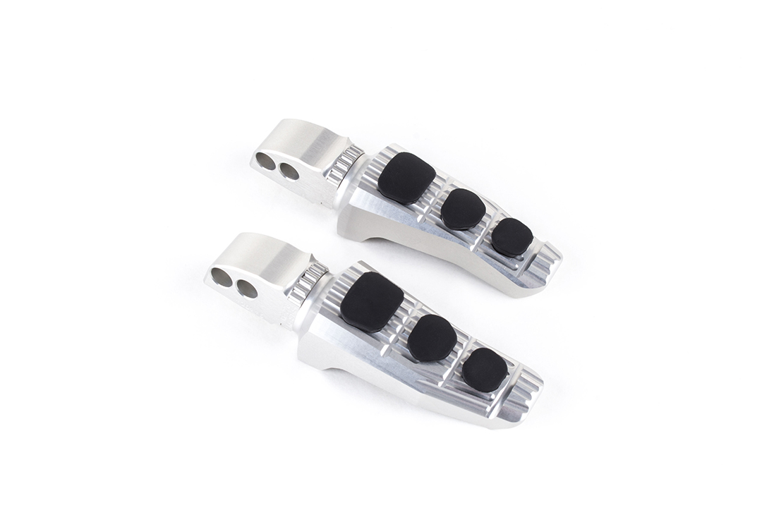 Kit de estriberas de repuesto Gilles Touring, para pasajero, plata, para BMW S1000R, S1000RR, M1000R