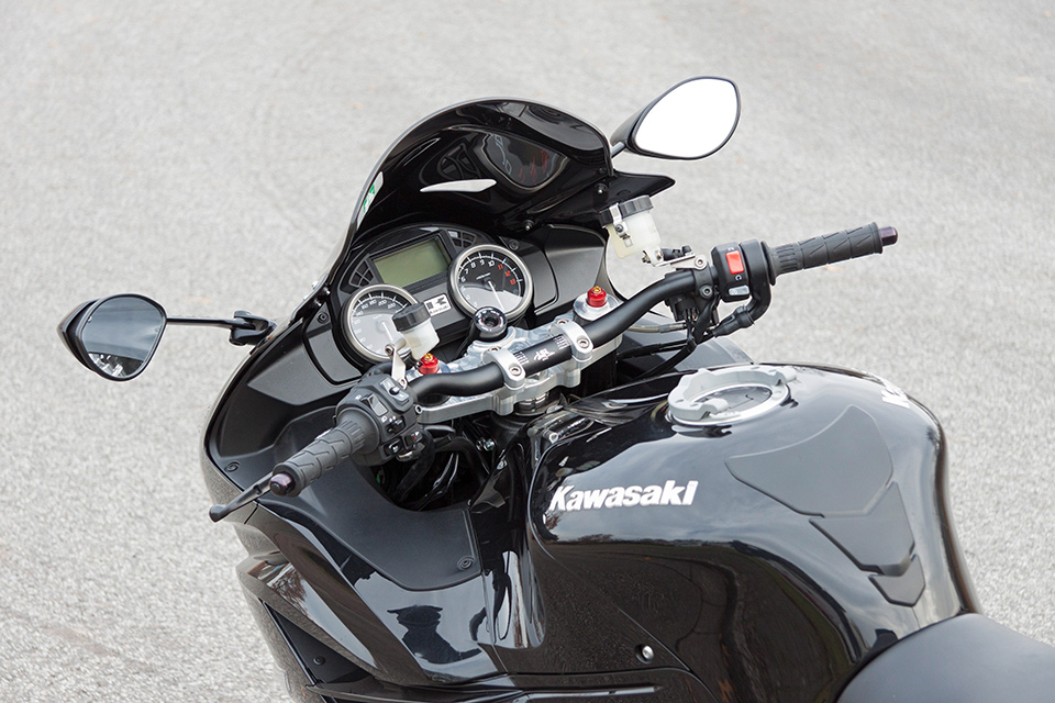 Kit Superbike LSL con informe técnico para Kawasaki ZZR1400, Tipo ZXT40E/ZXT40H, 2012-, negro, (Tipo G)