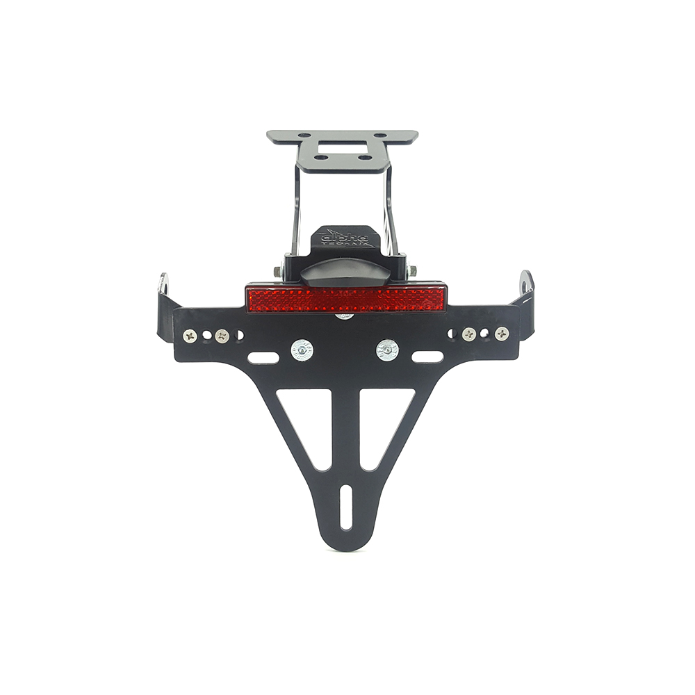 Soporte de matrícula alpha Technik para Kawasaki Ninja 400 / Z400, año de modelo 2018-