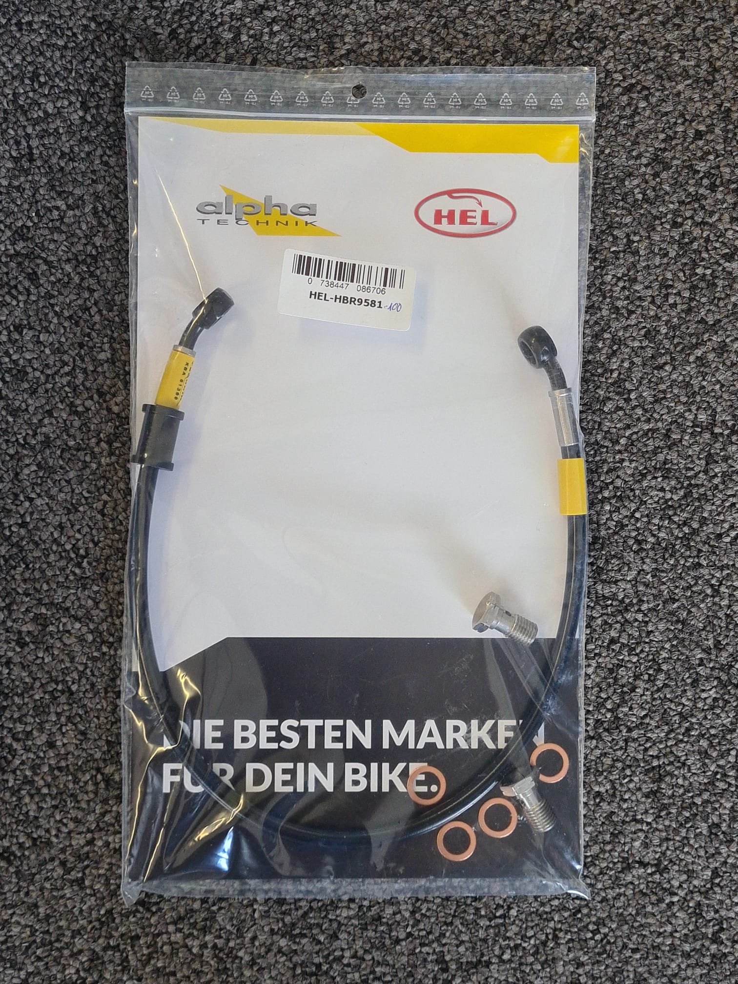 Latiguillo de freno mallado de acero HEL trasero tipo de montaje OEM para Yamaha FJR1300 2000 - 2005, acero inoxidable