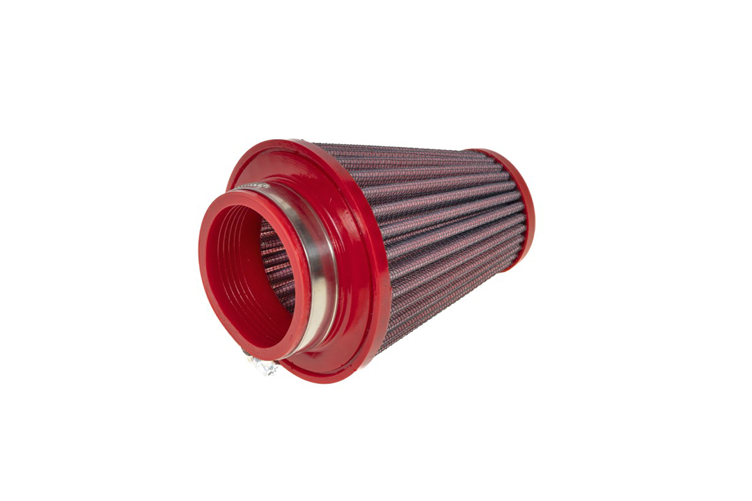 BMC Filtro de aire deportivo cónico, 53 mm de diámetro, 102 mm de longitud, tapa de plástico
