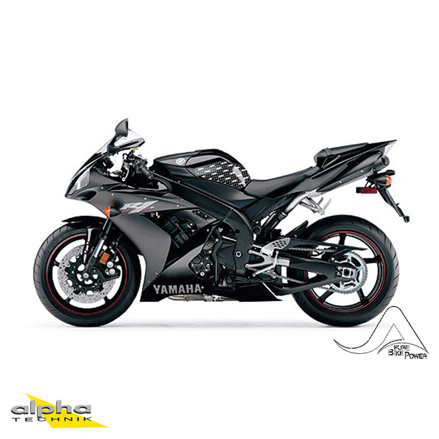 Stompgrip negro, Volcano, para Yamaha YZF-R1, 2004-06