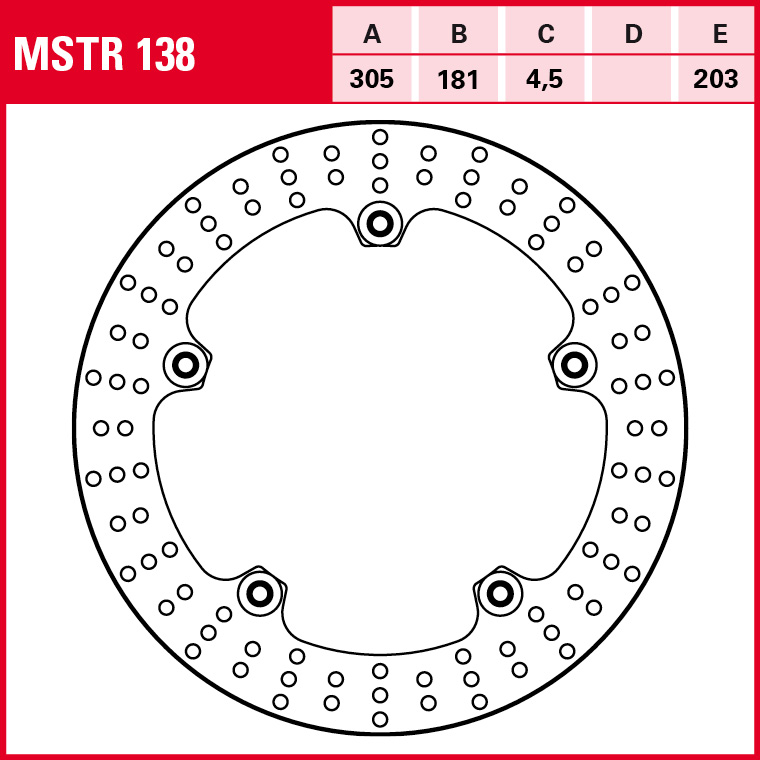 TRW disco de freno Allround BMW Semiflotante MSTR138
