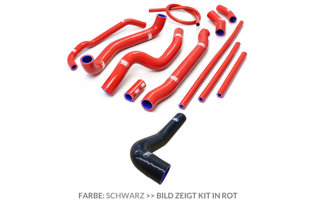 Kit de mangueras de silicona SAMCO SPORT negro para Honda VTR1000F año del modelo 1997-2006
