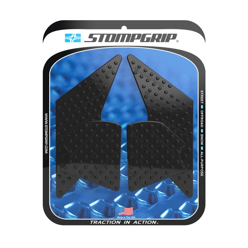 Almohadilla Stompgrip depósito de gasolina negra, Volcano, Kit depósito de gasolina Streetbike para Yamaha Tenere 700, 2021-2025