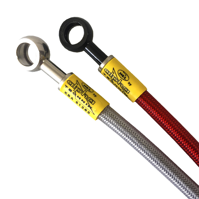 Latiguillo de freno trenzado de acero HEL a medida 1 pieza Cross