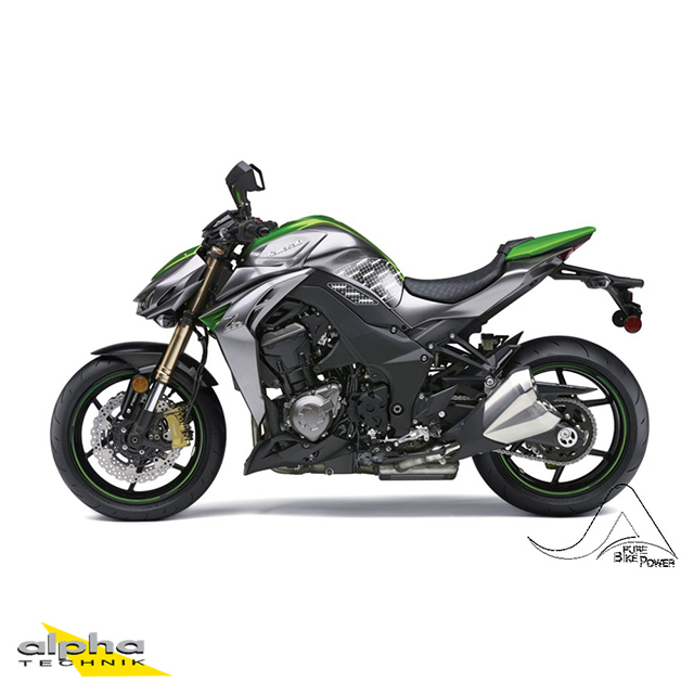 Stompgrip negro, Volcano, para Kawasaki Z1000, 2010-2016