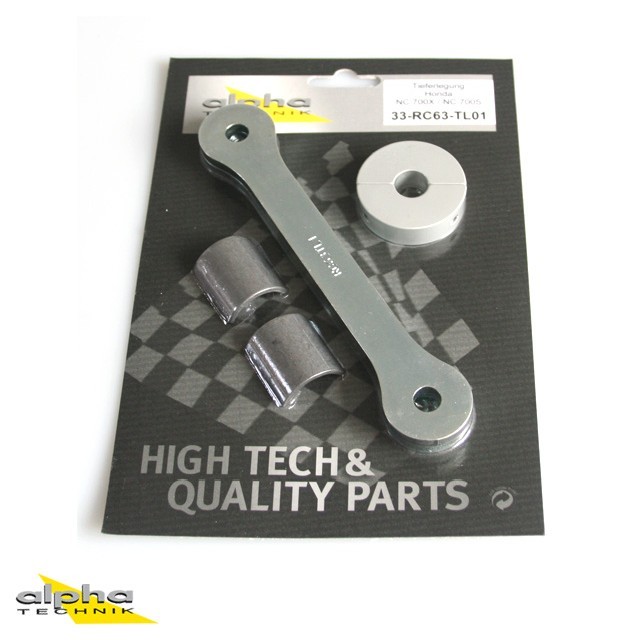 Kit de descenso alpha Technik 40mm Honda NC700X, NC700S; Tipo RC63, RC61; Año del modelo 2012-