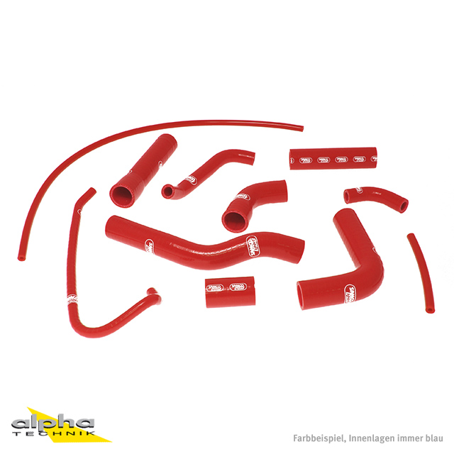 Kit de mangueras de silicona SAMCO SPORT rojo para Yamaha YZF-R6 años 2006-2024