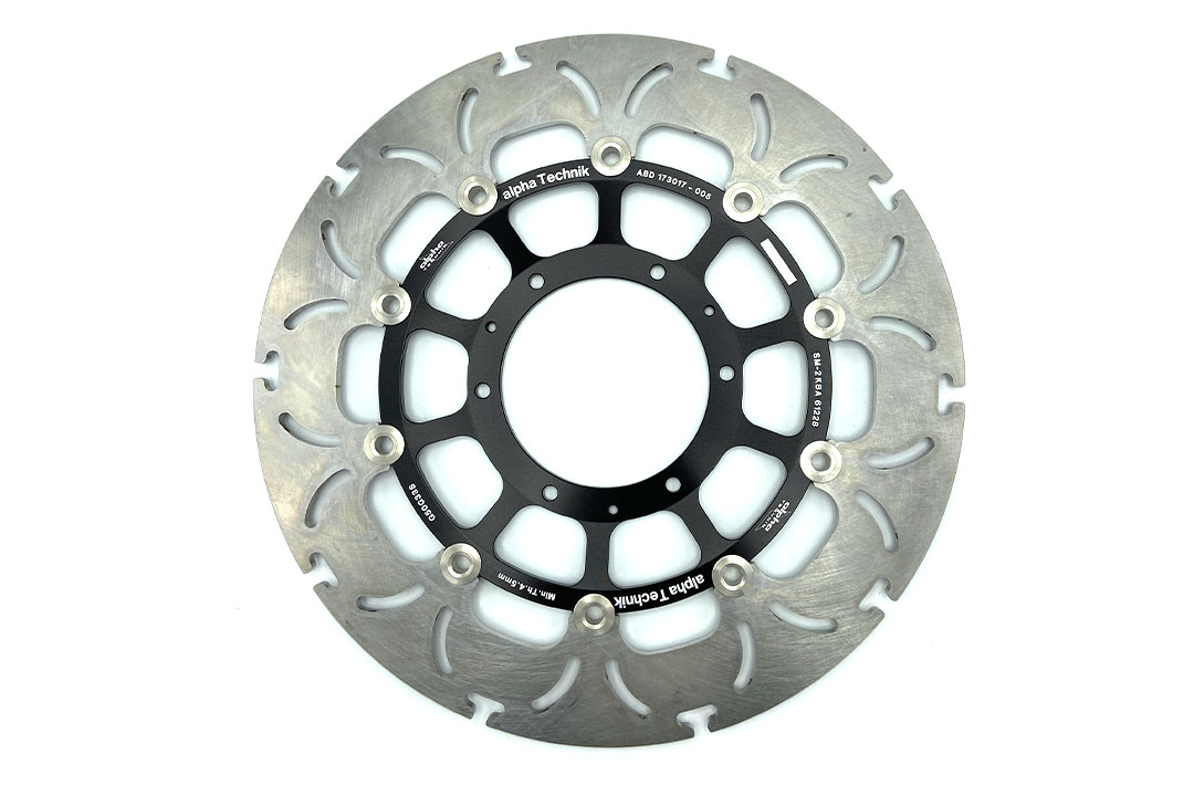 ABD33 disco de freno flotante alpha Technik con diseño Omega para rueda delantera para Honda CBR600RR 2003-2017, CB1000R 2008-2016, CBR1000RR 2005-2007