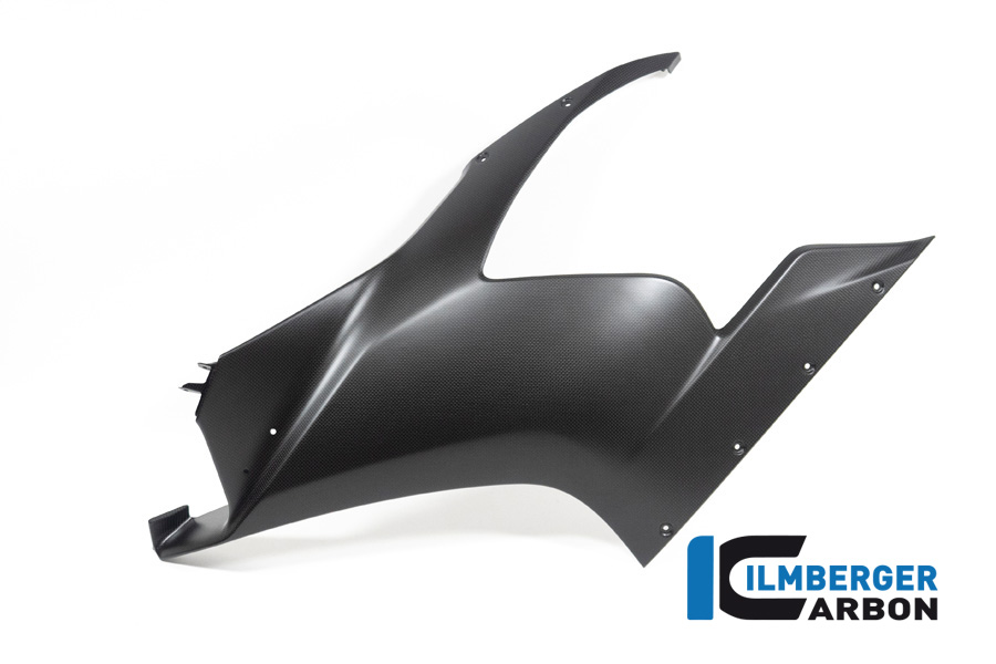Panel lateral de carenado de carbono Ilmberger preparado para winglet lado izquierdo, mate, Ducati Panigale V2 2020-