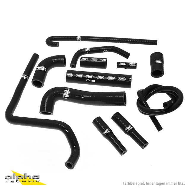 SAMCO SPORT Kit de mangueras de silicona negro para MV Agusta F4 1000 año de modelo 2001-2009