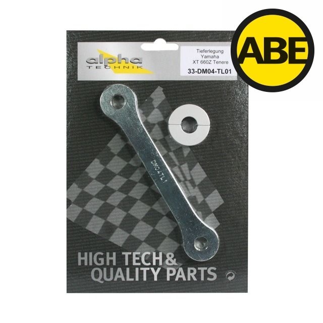 Kit de bajada alpha Technik 40mm para Yamaha XT660Z Tenere; Tipo DM04; a partir del año de modelo 2013-