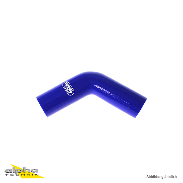 Manguera de silicona Samco, codo estándar de 60 grados, azul