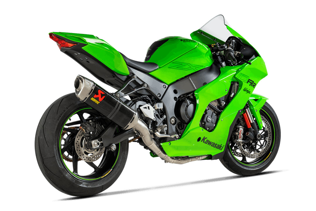 Akrapovic Evolution Line (Carbon) sistema de escape para Kawasaki Ninja ZX-10R y ZX-10RR a partir del año de modelo 2021-