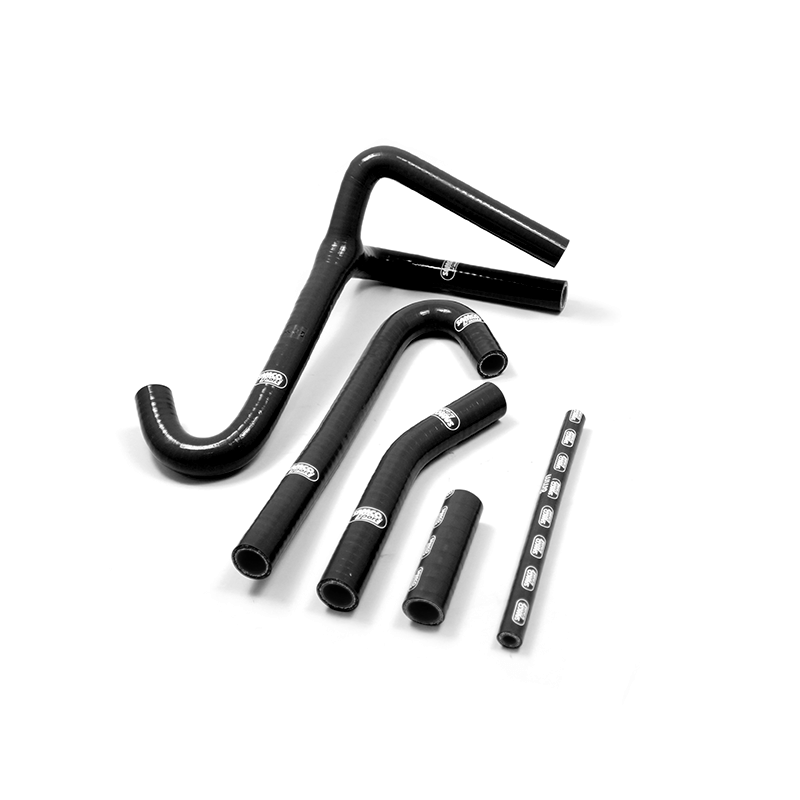 SAMCO SPORT Kit de mangueras de silicona con pieza en Y - Diseño Race negro para KTM 440 EXC 500 MX 550 M XC años de modelo 1988-1996