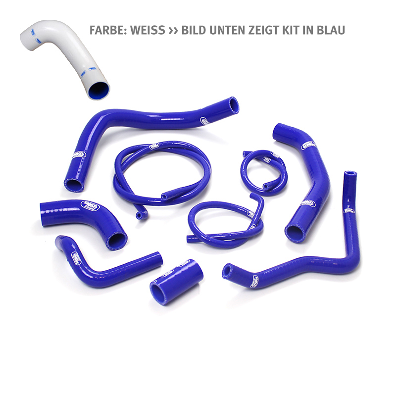 Kit de Mangueras de Silicona SAMCO SPORT blanco para Kawasaki Z1000 año modelo 2010-2013