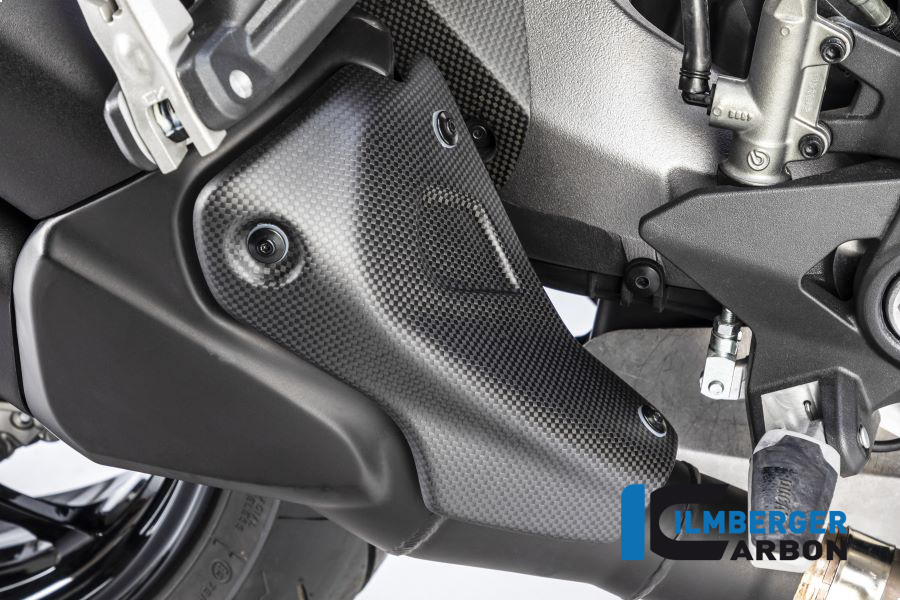 Protector de calor de escape de carbono Ilmberger, mate, para Ducati Monster 1200, 1200S 2017-