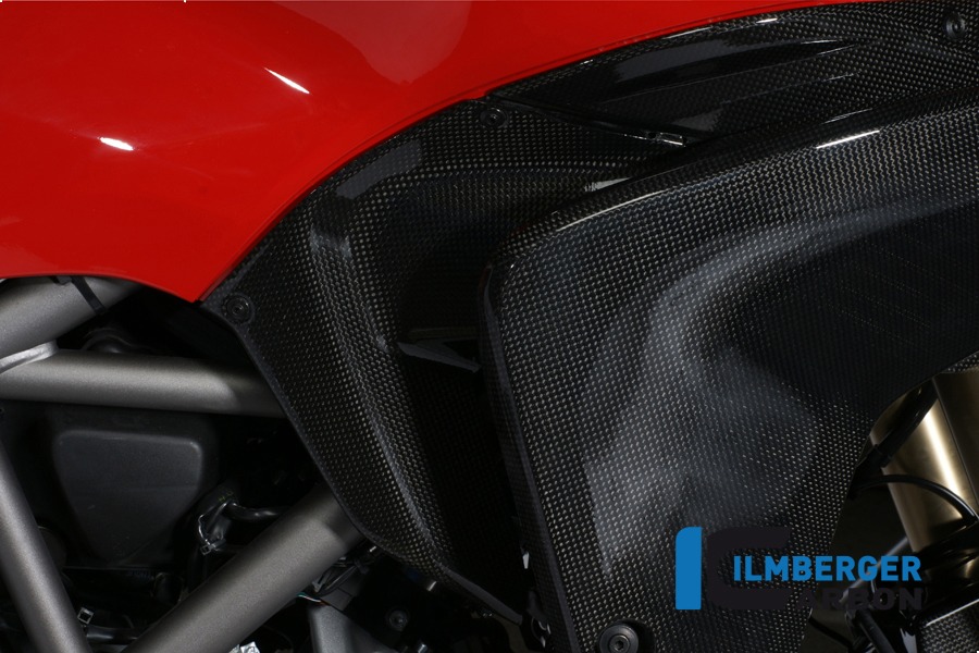 Deflector de aire Ilmberger de carbono en el panel lateral depósito de gasolina lado derecho, Carbono