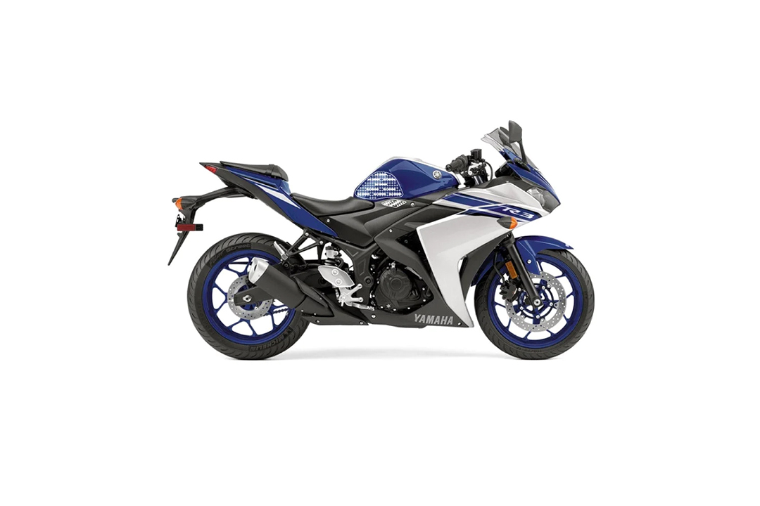 Stompgrip negro, Icon, para Yamaha YZF-R3, YZF-R25, 2015-2018