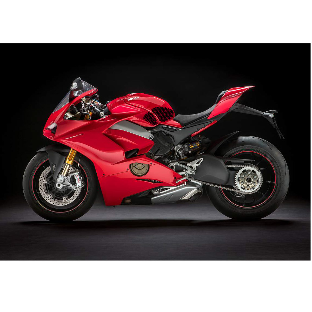 Almohadillas de tracción Stompgrip negras, para Ducati Panigale V4, Streetfighter V4, Superleggera V4 (ver lista de uso)
