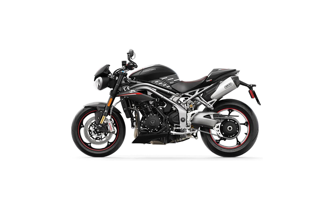 Stompgrip negro, Icon, para Triumph Speed Triple 1050 2016-2020