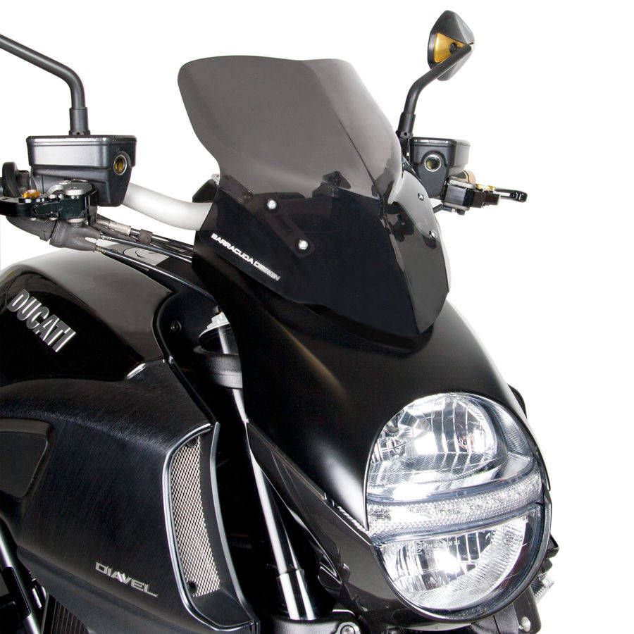 Barracuda Windschild Aerosport Plexiglas für Ducati Diavel 2014-
