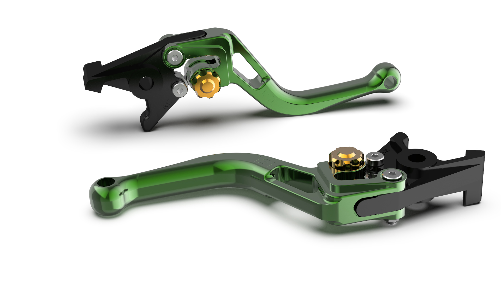 LSL maneta del embrague BOW L83R, corto, verde/dorado