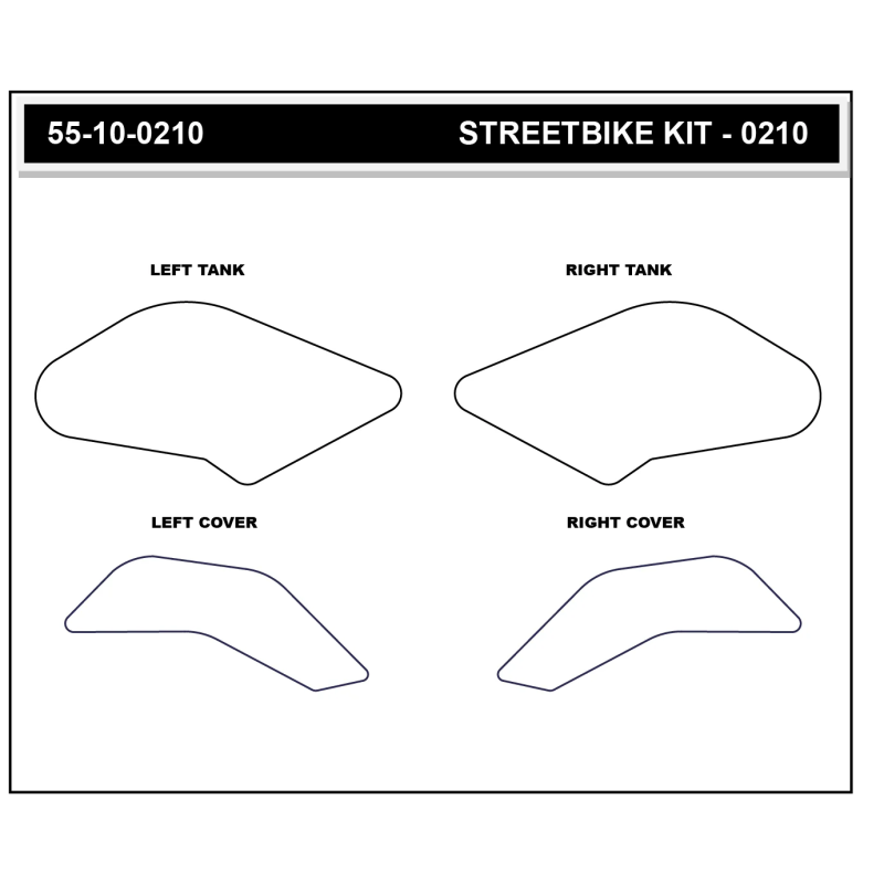 Stompgrip depósito de gasolina Pad transparente, Volcano, para Suzuki GSX-8S, 8R, 2024-