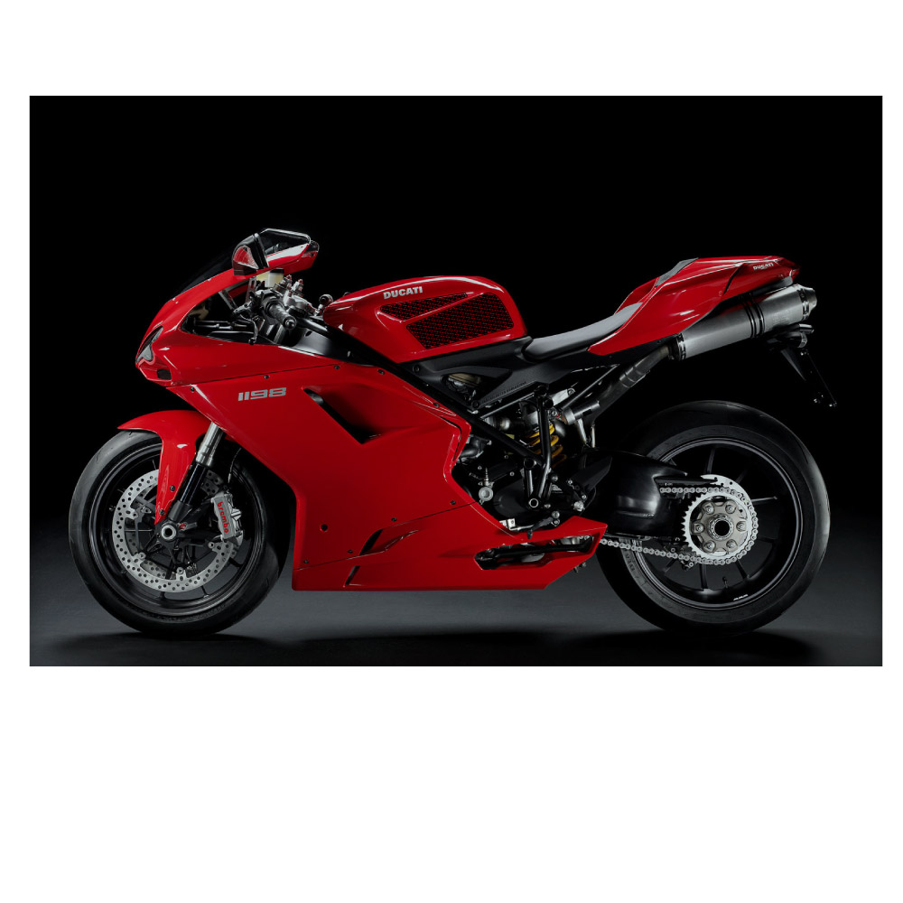 Stompgrip Traction Pads transparentes, para Ducati 848 (Evo, S), 1098 (R, S), 1198 (R, S, SP), Streetfighter 848, 1098 (S)