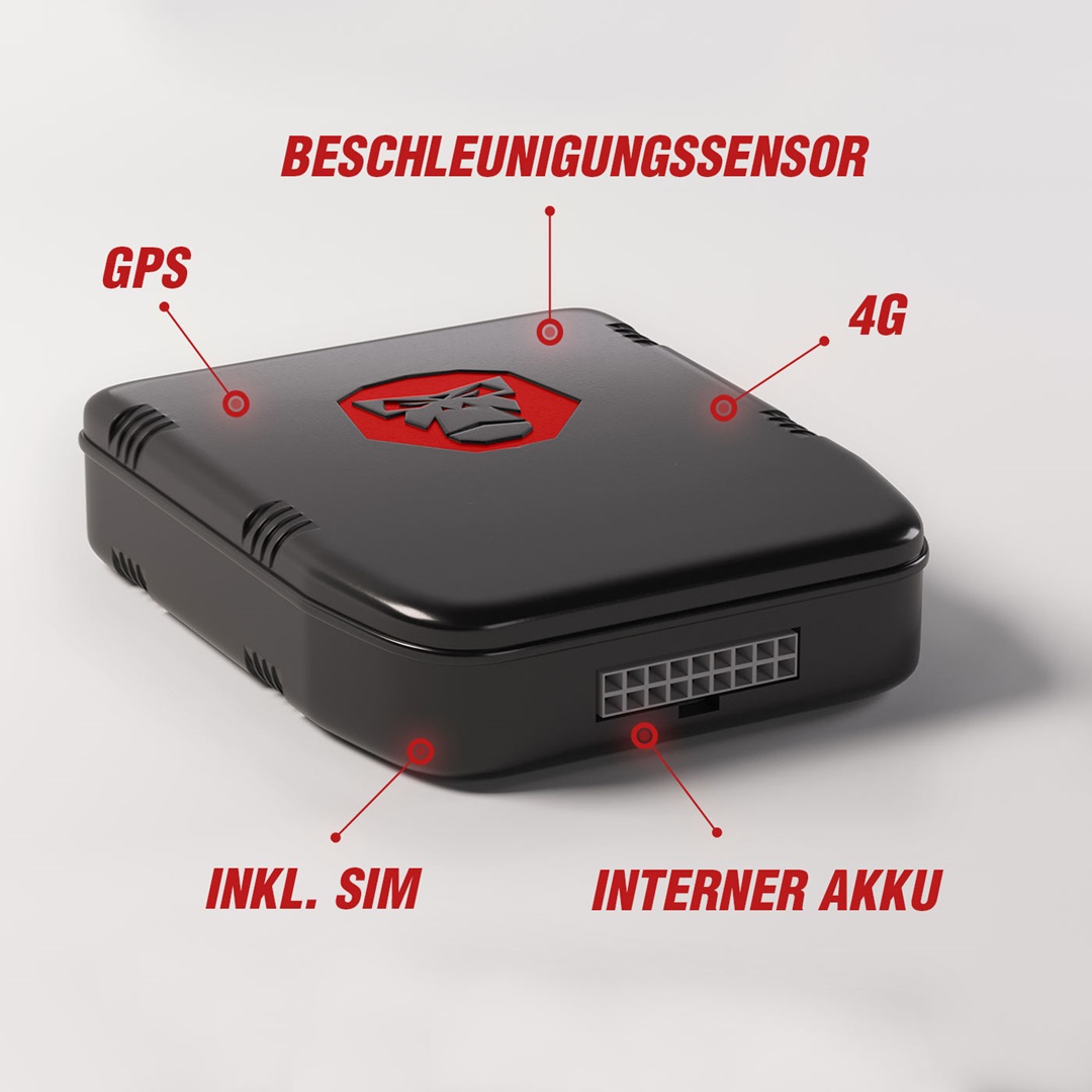 RideLink WingMan Pro 4G – Seguridad inteligente con seguimiento en vivo, eCall, protección antirrobo y análisis de conducción para tu motocicleta