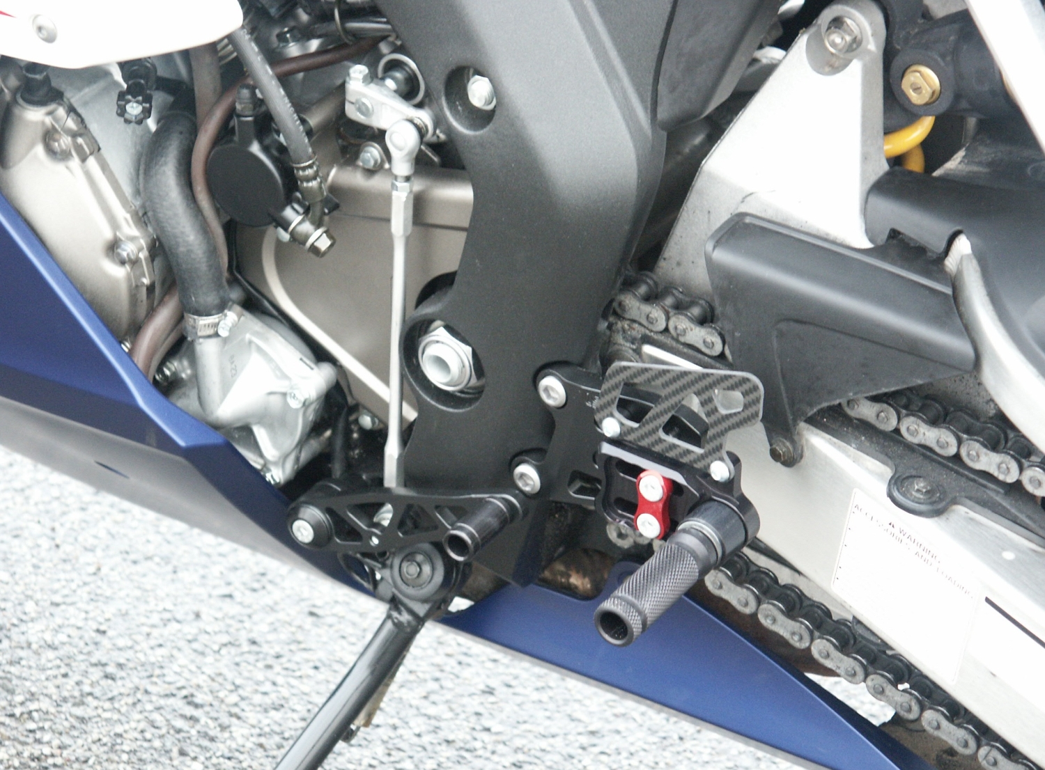 Estriberas LSL 2Slide para Honda CBR1000RR, hasta 2007, negro-rojo, Racing, sin homologación callen