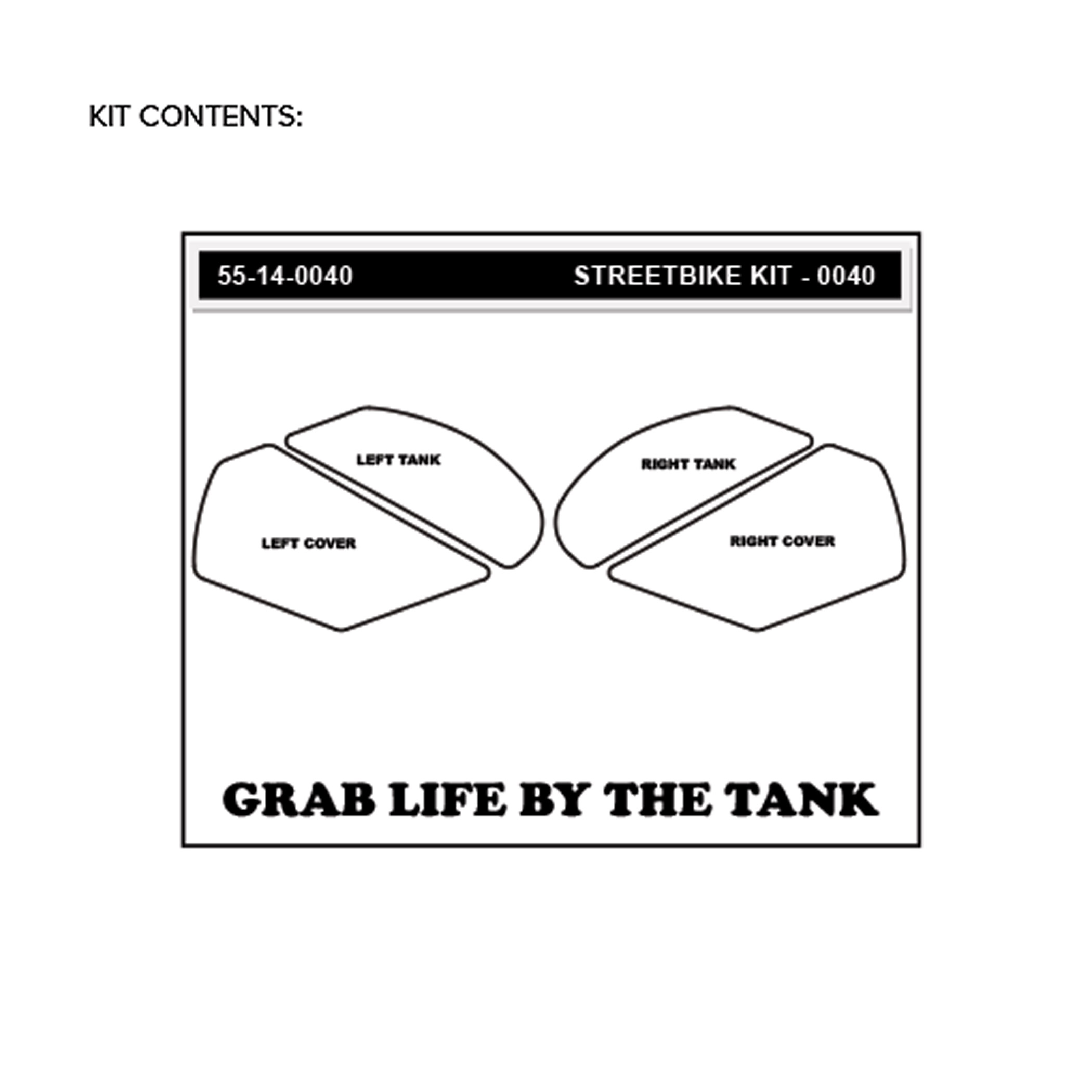 Stompgrip Traction Pads transparentes, para Kawasaki ZX10R Ninja 2011-2025, ZX10R SE 2019-2020, ZX10RR 2017-2025
