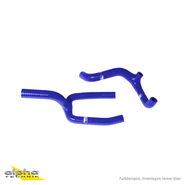 SAMCO SPORT Kit de mangueras de silicona con conector en Y - Diseño de Competición azul para Husqvarna CR125 WR125 Modelo 2006-2013