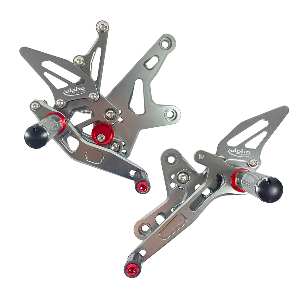 >TRACK< Sistema de reposapiés de titanio Kawasaki Ninja 400 a partir de 2018 / Z400 a partir de 2019 ABE