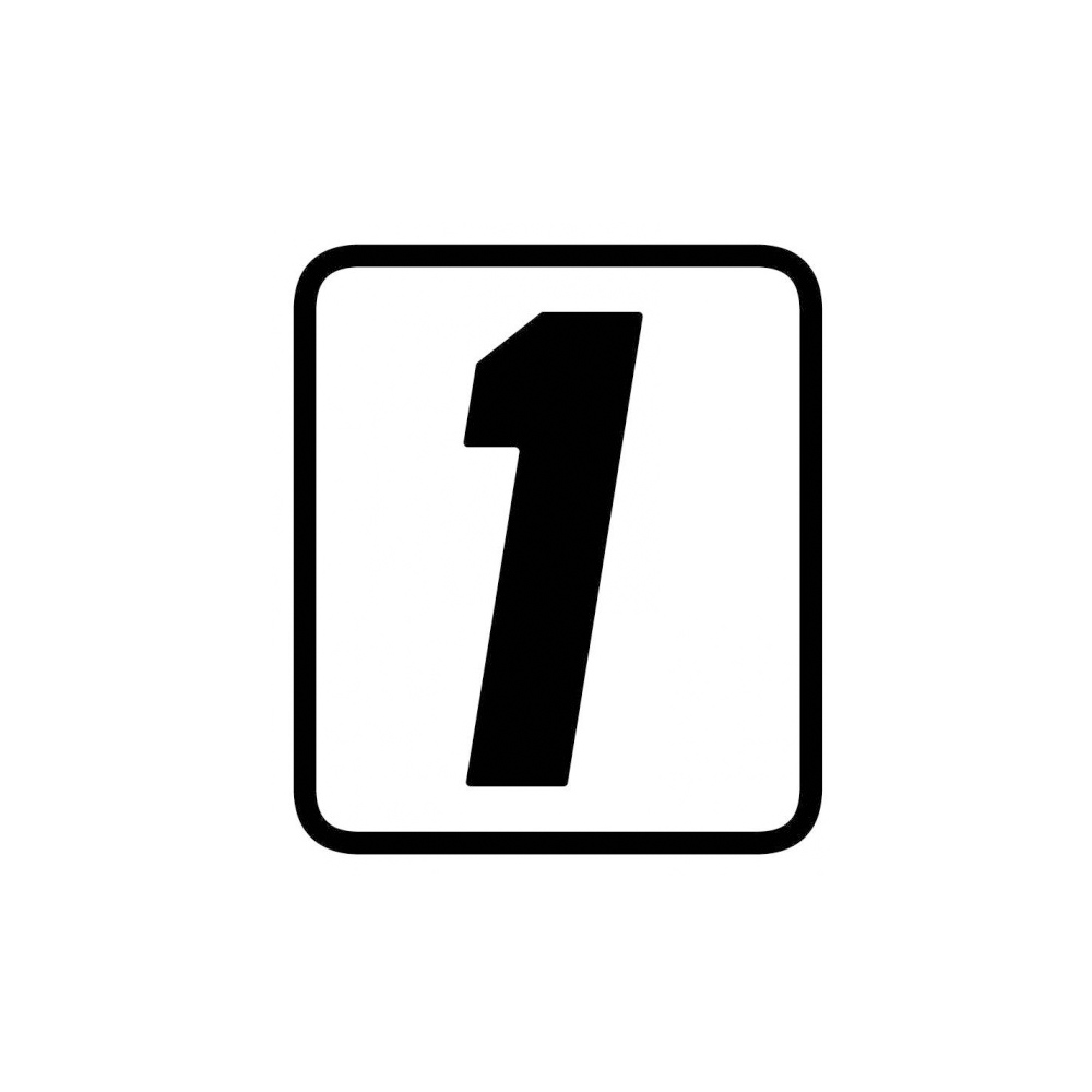 Pegatina de Número de Competición Barracuda "1"
