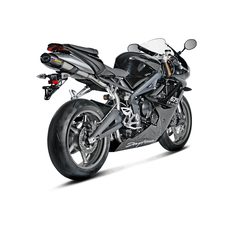 Escape Akrapovic Slip-On Line (Titanio) para Triumph Daytona 675 2006-2012, Daytona 675R 2011-2012