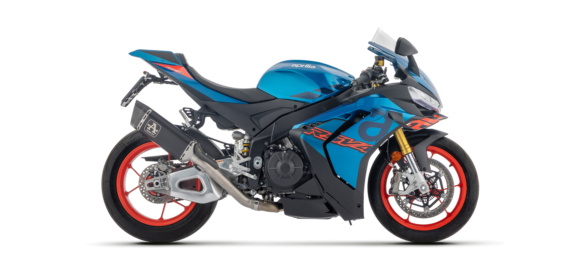Escape de Competición ARROW PISTA DARK con Tubo Intermedio de Titanio para Aprilia RSV4 1100 Factory 2021-, Tuono V4 2025-