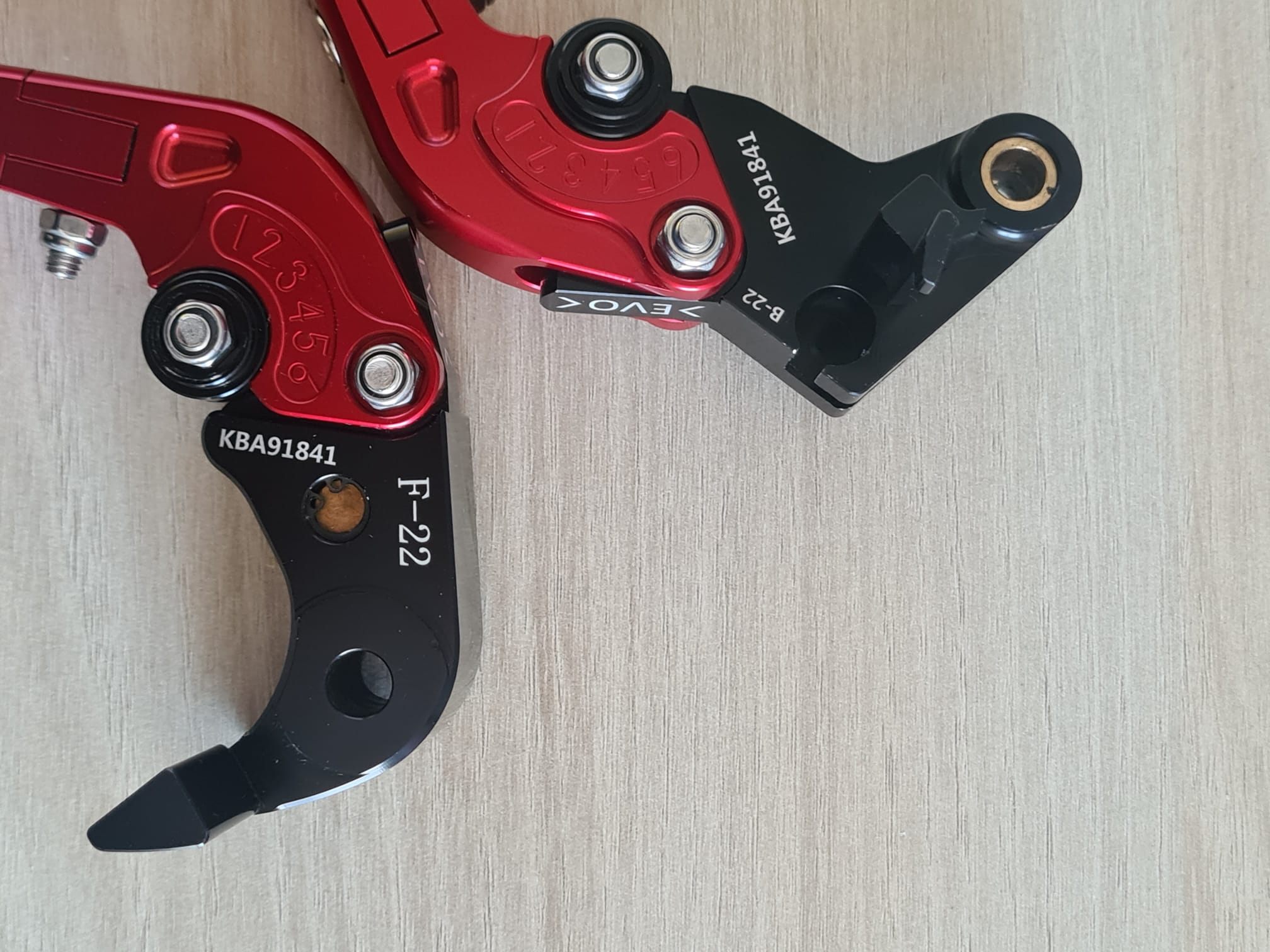 Juego de manetas EVO rojo, para BMW S 1000 RR a partir del modelo 2019