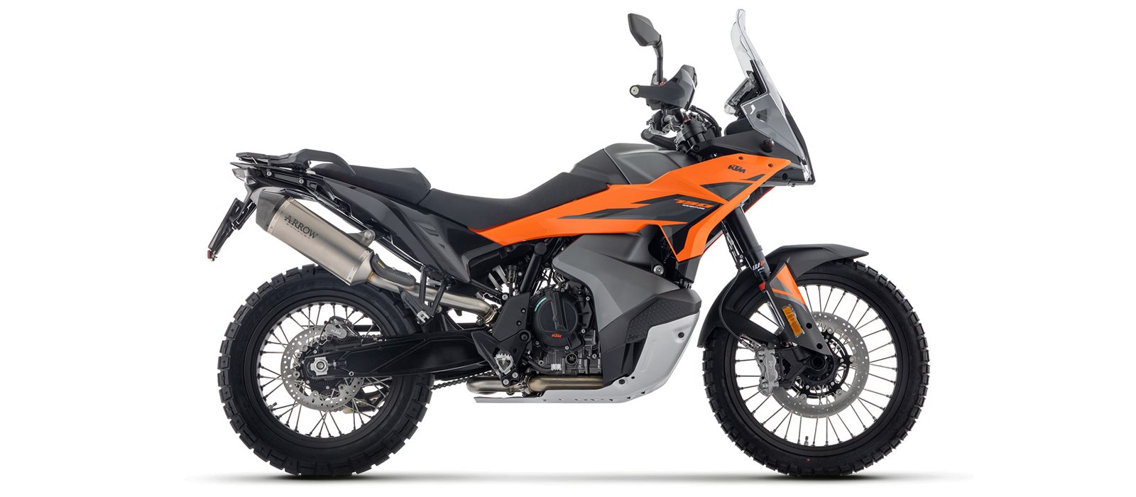 ARROW Escape RACE-TECH Titanio para KTM 890 Adventure a partir del año modelo 2025-
