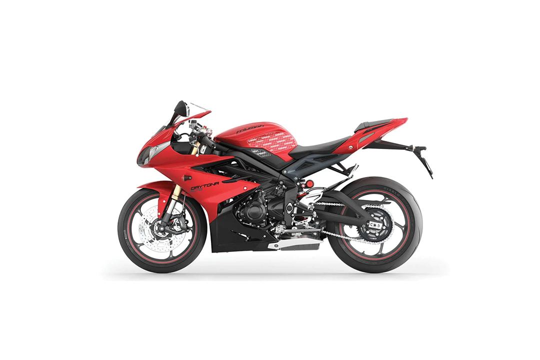 Stompgrip híbrido, Volcano, para Triumph Daytona 675 (R), Street Triple (R, RX)