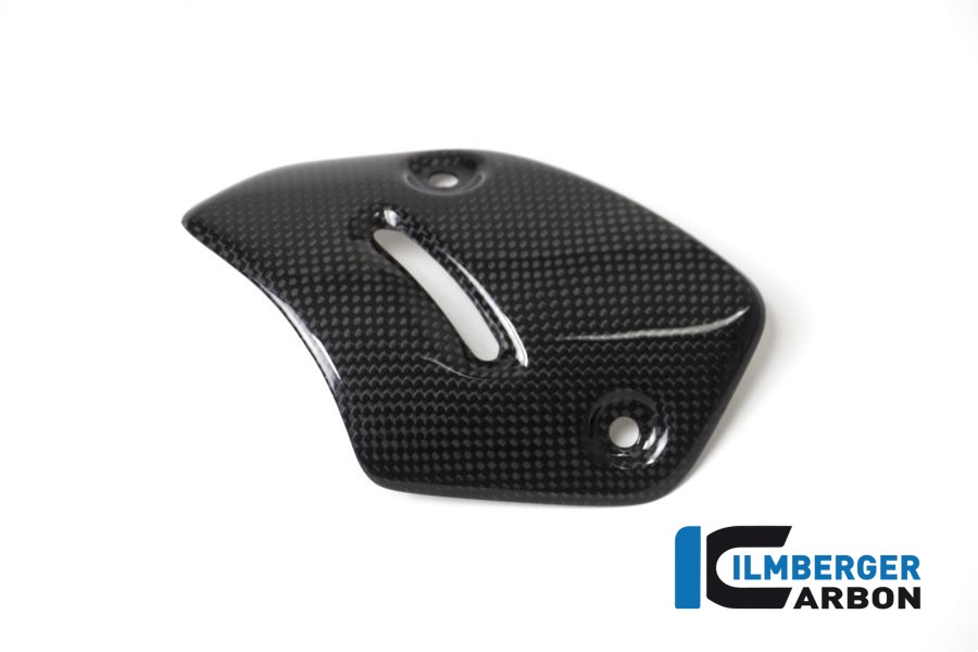 Protector térmico de escape de carbono Ilmberger para la salida, brillante