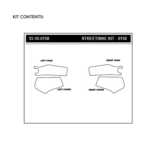 Stompgrip transparente, Volcano, para Honda CRF250 Rally, 2017-2020