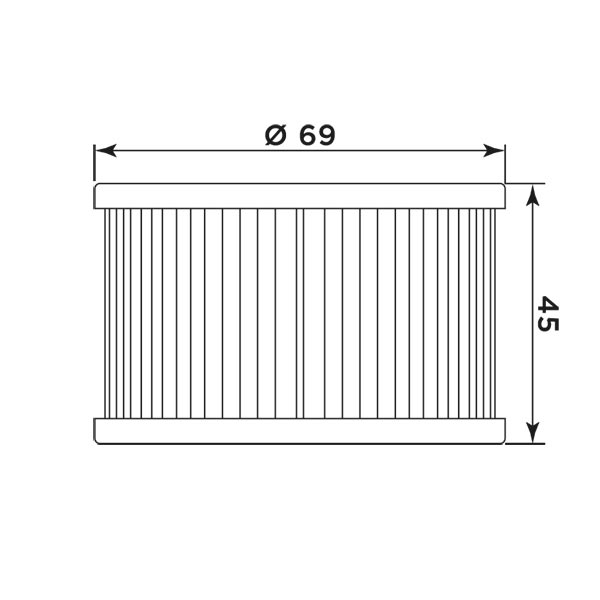 MIW filtro de aceite H1005 para diversos modelos Honda