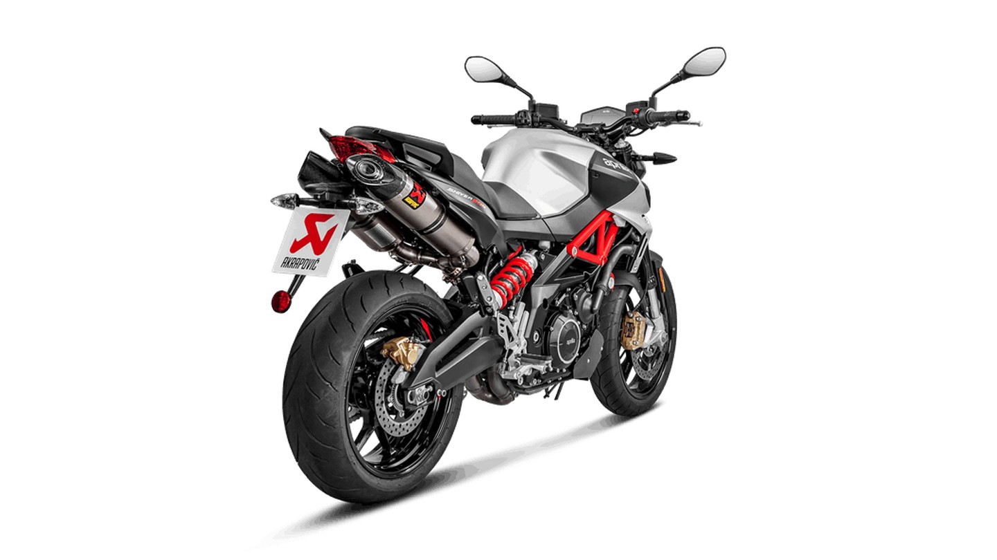 Silenciador Akrapovic Slip-On Line (Titanium) para Aprilia SHIVER 900 2017-2020