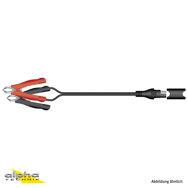 O-04 OPTIMATE Cable SAE con Pinzas de Cocodrilo